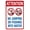 Warning Sign 6, variant on Attention No Nuts This Classroom - 8"x12" Aluminum Metal Sign, Pre-Drilled Holes, Indoor Outdoor Fence Door Gate Sign