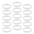 thumbnail image 4 of Pulsera de silicona Sunnimix 15 piezas de goma de Moda Blanco, 4 of 7