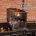 thumbnail image 4 of Backyard Discovery Argentine Santa Maria XL Wood Fire & Charcoal Steel Grill, Asado Clamp, 4 of 15