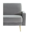 thumbnail image 4 of Divani Casa Huffine Modern Velvet and Metal Upholstered Sofa in Gray/Gold, 4 of 7