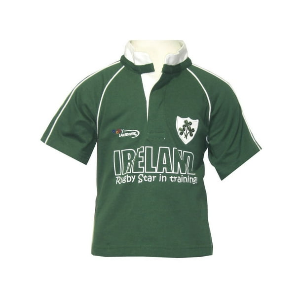 Traditional Craft Ireland Rugby Shirt for Babies Short Sleeve Kids