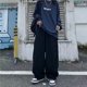 thumbnail image 3 of Pantalones casuales de estilo retro Y2K de estilo hip hop para hombre y mujer, holgados, con estampado cruzado, de pierna ancha, de marca Tide, 3 of 5