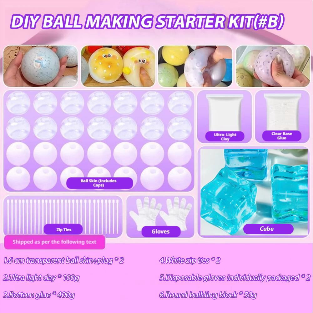 DIY Stress Ball Making Kit -&nbsp; Squishies Skins, Vacuum Silicone Decompression Balls for Sensory Relief, Anxiety, Fidget Toy for Kids & Adults