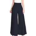 thumbnail image 2 of Baqcunre Wide Leg Pants Woman,Womens Wide Leg High Waist Comfy Pockets Relaxed Trousers,Women'S Pants,Pants For Women,Womens Fashion,Womens Clothes,Navy,XL, 2 of 5