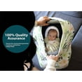 thumbnail image 6 of Amerteer Carseat Canopy & Nursing Cover, Stretchy & Ultra Soft Breastfeeding, Car seat & Stroller, Shopping Cart Covers for Boys or Girls, Best Stretchy Infinity Scarf and Shawl-Ink Buffalo, 6 of 9