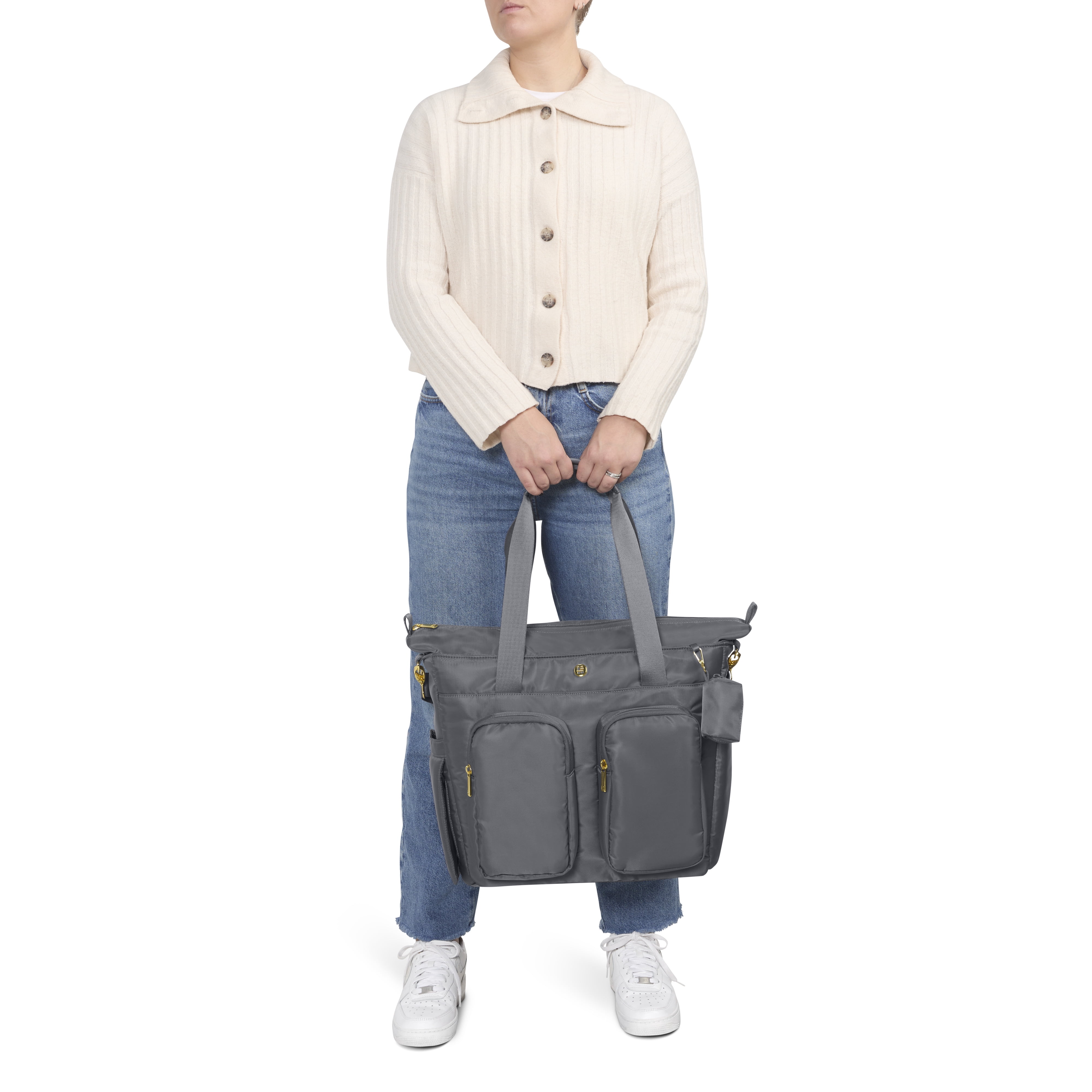 Huggies Sunshine Carry All Pack Tote Diaper Bag, Grey