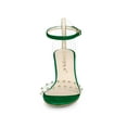 thumbnail image 2 of BLISSFUL STEP Women's Clear Block Heel Ankle Strap Heeled Sandals, 2 of 8