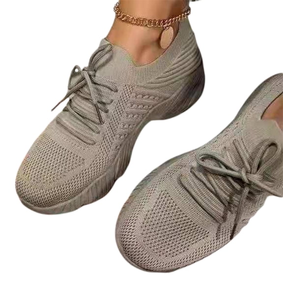 asdoklhq Women Sneakers Clearance Under $15,Summer Plus Size Casual Mesh Breathable Women's Sports Shoes