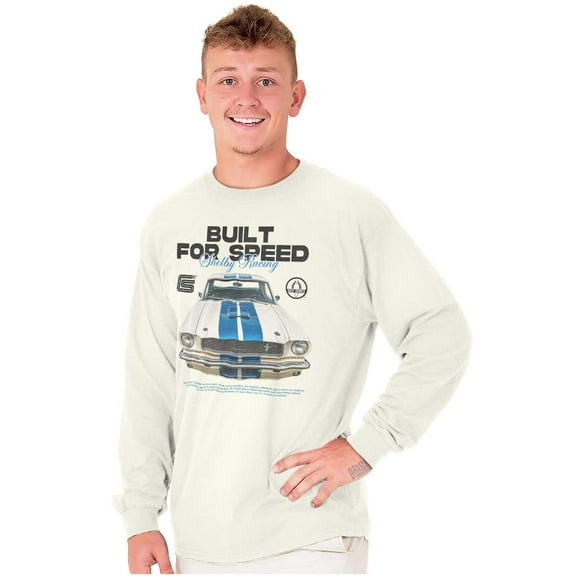 Shelby Racecar Built For Speed Long Sleeve TShirt Men Women Brisco Brands S