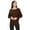 Brown, variant on Women's Solid Long Sleeve Dolman Draped Loose Fit Knit Tunic Top Made in USA S-3XL