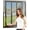 White,51"x59", variant on Window Screen,Mosquito Screens, DIY Self-Adhesive Window Screening Replacement, Indoor Insect Fly Screen Curtain Mesh Bug Mosquito Netting Door Window Screen Screen 51"x59"