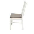 thumbnail image 4 of Dean Dining Chair Set of 2, Ladderback Design, White Mahogany Wood, 4 of 10
