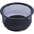 thumbnail image 6 of Lorell Mesh Paper Clip Holder Desk Organizer, Black, 6 of 9