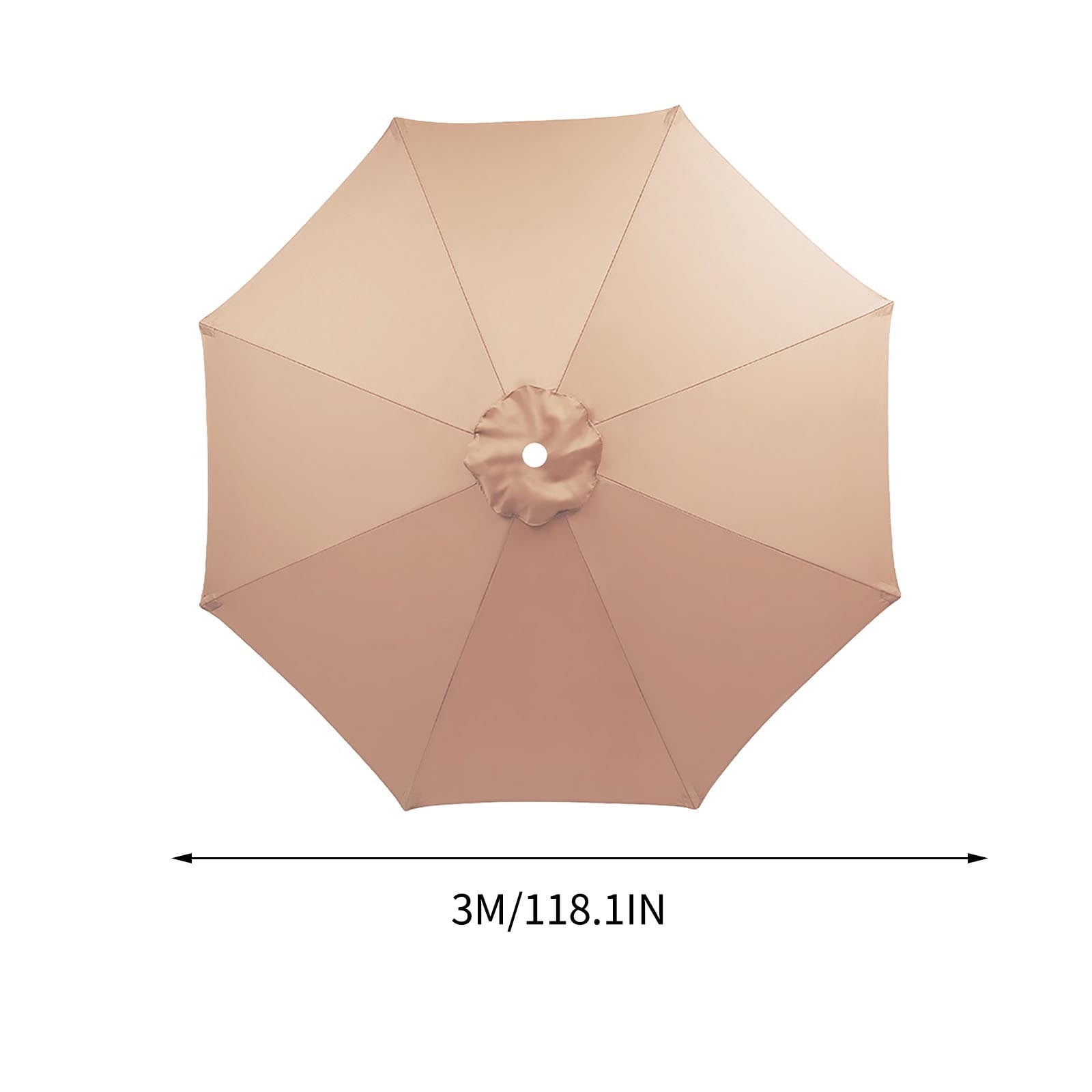 CSSAD 10 ft Large Patio Umbrellas for Outdoor, Beach Umbrellas for Sand, Outdoor Table Umbrella with 6 Sturdy Ribs, Patio Umbrellas for Market, Garden, Pool