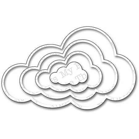 Die-Namics STAX Dies-Jumbo Cloud, 1" To 5.75"