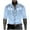 Sky Blue, variant on YOIAVAIOY Men's Embroidered Button Down Shirts Slim Fit Long Sleeve Shirt Business Casual Shirts Stylish Wrinkle-Free Dress Shirt