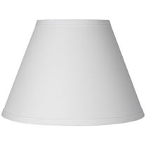 Springcrest Empire Lamp Shade White Small 6" Top x 12" Bottom x 8.5" High Clip-On Fitting