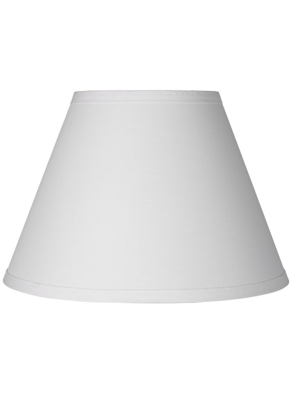Springcrest Empire Lamp Shade White Small 6" Top x 12" Bottom x 8.5" High Clip-On Fitting