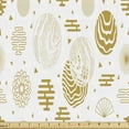 thumbnail image 1 of Geometric Upholstery Fabric by the Yard, Pattern of Circles Alchemy Prehistoric Style Like Motifs in Monochrome, Decorative Fabric for DIY and Home Accents, Pale Coffee and White by Ambesonne, 1 of 5
