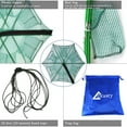 thumbnail image 6 of Drasry Fishing Bait Trap Fish Minnow Crayfish Crawdad Shrimp 12 Hole Foldable Cast Net Collapsible Dip Cage, 6 of 7
