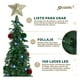thumbnail image 3 of Árbol de Navidad Verde Tipo Lápiz Plegable 1.80 metros Esquimal + 150 Luces Led + Estrella + 35 Esferas Rojas y Verdes, 3 of 6