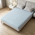 thumbnail image 4 of MMJ Quilted Waterproof Fitted Sheet 150x200cm Cotton Soy Mattress Protector for Bed, 4 of 7