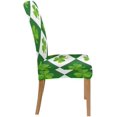 thumbnail image 3 of ABPHQTO Shamrock Clover - Funda protectora para silla elástica, funda para asiento para comedor, hotel, boda, fiesta, juego de 4, 3 of 4