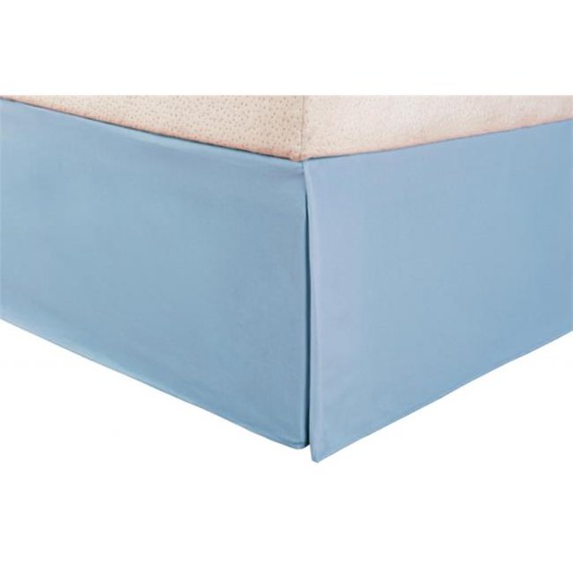 Jupe de Lit en Microfibre Très Grand Bleu Clair Uni