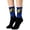 Blue, variant on Unisex Festive Print Crew Socks Graphic Relaxed Socks Stretch Fit Fun Holiday Ankle Socks
