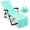 Green, variant on WiseHome Chaise Lounge Pool Chair Cover Beach Towel Fitted Elastic Pocket Won't Slide Blue 85" L x 30" W