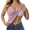 thumbnail image 6 of Camisole Tops for Women 2 PCs Built in Padded Bra Sweetheart Neck Adjustable Spaghetti Strap Cotton Cami Tank Tops Undershirts Comfy Bodycon Sleeveless Tank Top Daily Running Yoga Tops, L 3XL, 6 of 8