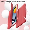 thumbnail image 3 of JETech Case for iPad 10.2 Inch 2021/2020/2019 (9th/8th/7th) Model with Pencil Holder, Slim Tablet Cover with Soft TPU Back, Auto Wake/Sleep (Red), 3 of 8