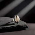 thumbnail image 6 of Cowrie Shell Ring, Genuine Cowrie Shell Silver Ring, Unique Shell Ring in Sterling Silver, Minimalist Cowrie Shell Ring, Handmade ring, 6 of 10