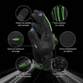 thumbnail image 2 of Guantes Proteccion  Bloosom Pantalla Táctil De Dedo Para Motocicleta Verde XXL, 2 of 4