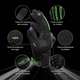 thumbnail image 2 of Guantes Proteccion  Bloosom Pantalla Táctil De Dedo Para Motocicleta Verde M, 2 of 4