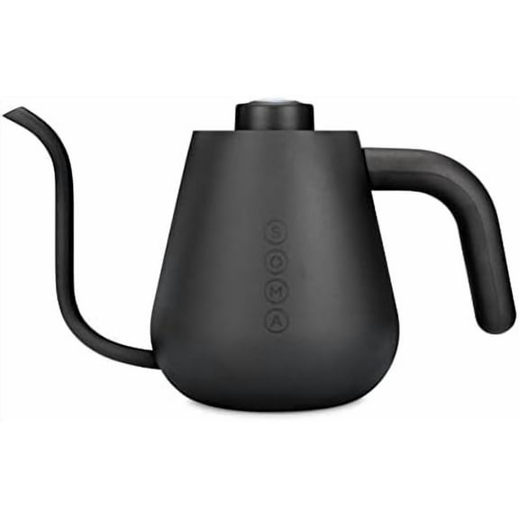 Stainless Steel Gooseneck Coffee & Tea Kettle, Black, 1 Liter, Stovetop