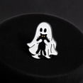 thumbnail image 4 of Mini White Ghost Shaped Halloween Decorative Badge Brooch, Lightweight Cute Spooky Accessory, Lovely Pin Ornament for Clothing Backpack Bag Holiday Party Outfit Matching, 4 of 8