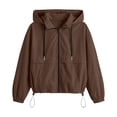 thumbnail image 4 of Dpjklzsn Men's Waterproof Hooded Windbreaker Jacket, Full Zip Long Sleeve Casual Outdoor Coat with Zipper Pockets, 4 of 9