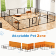 thumbnail image 5 of CONCETTA Dog Playpen Indoor Outdoor Fence, 16 Panel 32" Height Metal Exercise Puppy Pen with Door, For Large/Medium/Small Dogs, Black, 5 of 6