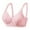 Pink, variant on Fesfesfes Bras for Women Padded Shaped Bras Wire Free Side Lifted Underwear Bras Elegant Striped Printed Bras Gather Push Up Unwired Everyday Bras