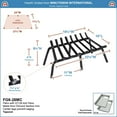 thumbnail image 2 of Minuteman International Tapered Iron Fireplace Grate 28 in x 17 in, 2 of 5
