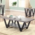 thumbnail image 6 of Home Square 3 Piece Modern Faux Suede Reclining Living Room Set Black/ Grey, 6 of 8