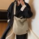 thumbnail image 5 of Bolso tote de nailon con cierre de cordón, bolso bandolera informal, bolso ligero para viajes y trabajo, bolso de mano de estilo japonés para uso diario., 5 of 6