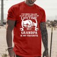 thumbnail image 1 of iTNHFP T-Shirts pour Hommes Printemps et Été Fête des Pères Décontracté Rétro Impression Partielle T-Shirt Col Rond Manches Courtes, 1 of 5