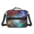 thumbnail image 2 of Colorful Starry Sky and Universe Insulated Lunch Bag with Shoulder Strap and Bottle Holder,Bento School Lunch Bag Box,11x9.5x3.5 Inches, 2 of 5