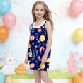 thumbnail image 6 of ATOGUTA Girls Casual Dresses Casual Summer Spaghetti Straps Easter Romper Dresses with Pockets for Kid Size 3T-10. Multicolor, 6 of 6