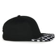 thumbnail image 3 of Outdoor Cap VROOM-01 Checkered Flame Solid Back Cap-Black, 3 of 8