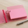 thumbnail image 4 of 3x5 Colored Lined Index Cards With Removable Metal Binder Ring Blank Index Cards 3x5 Index Cards Colored Index Cards 3x5 Flash Cards Note Cards Study Flashcards Office-Pink, 4 of 6