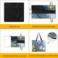 thumbnail image 3 of Marble Texture Outdoor Picnic Blanket, Foldable Waterproof Beach Mat, Portable Beach Blanket for Beach Camping, Hiking, Family Concerts, 3 of 7