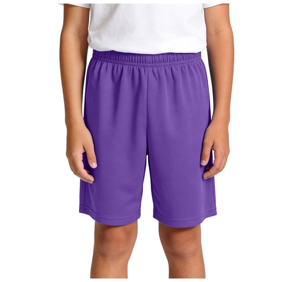 Emitonse Toddler Boys' Shorts,Boys Shorts Comfortable Soft Breathable Pocket Drawstring Shorts Purple,Size 12-13 Years